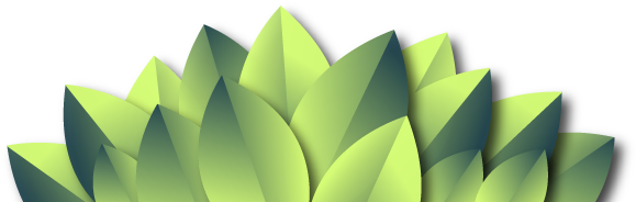 Green Leaf Design Png (600x200), Png Download