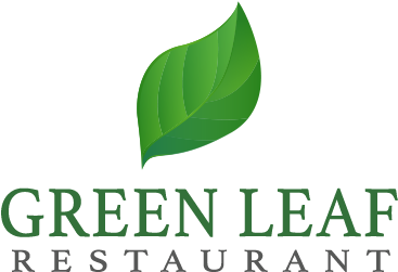 Green Leaf Restaurant Logo (428x291), Png Download
