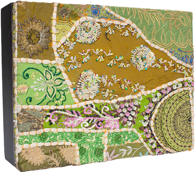 Download Gold Leaf Design Group Sari Art Boxes Wall Decor, Gold Motif Full Size PNG Image