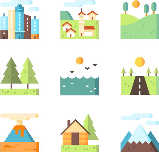 Landscapes - Landscape (600x564), Png Download