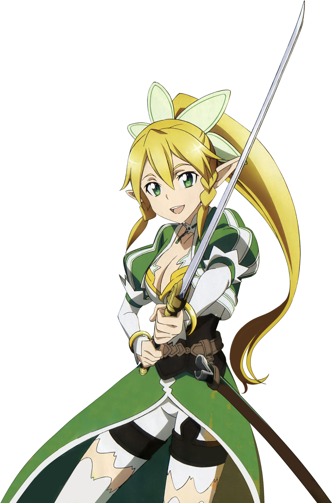 Leafa Hyper Kakoiii Hd Render - Leafa Sword Art Online (1247x1600), Png Download