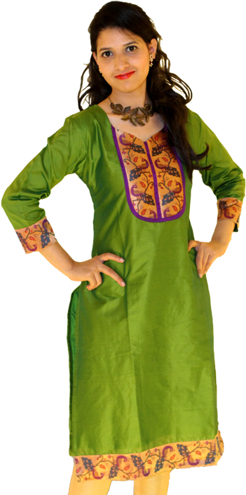 Paithani Kurti Manufacturer Supplier - Dress Indian Png (495x704), Png Download