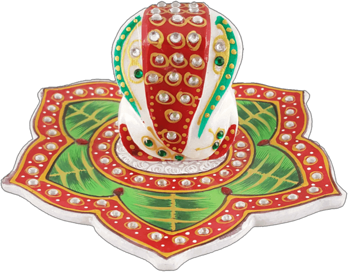 Tg-marble Leaf Ganesh Choki - Marble (700x547), Png Download