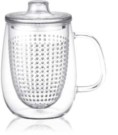 Unimug Glass Tea Mug (450x466), Png Download