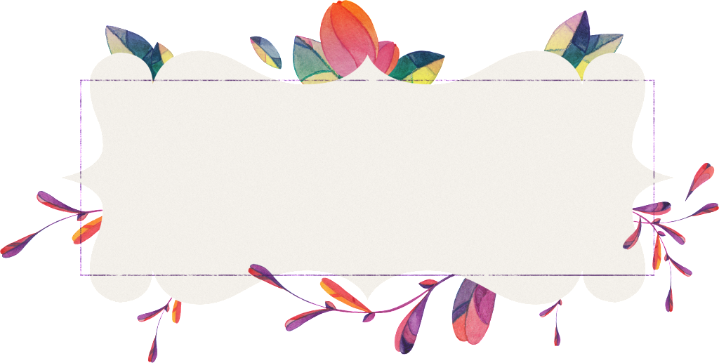 Colorful Watercolor Hand Painted Flowers Border Transparent - Portable Network Graphics (1024x517), Png Download
