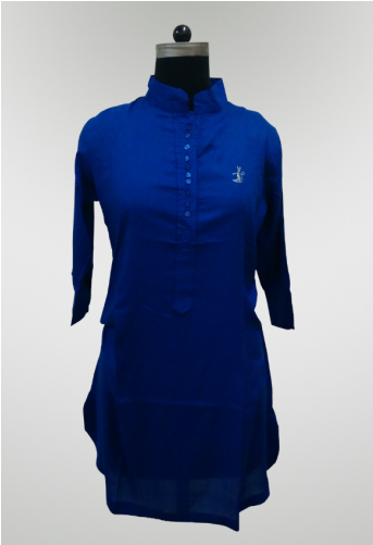 Plain Kurti - Cocktail Dress (500x500), Png Download