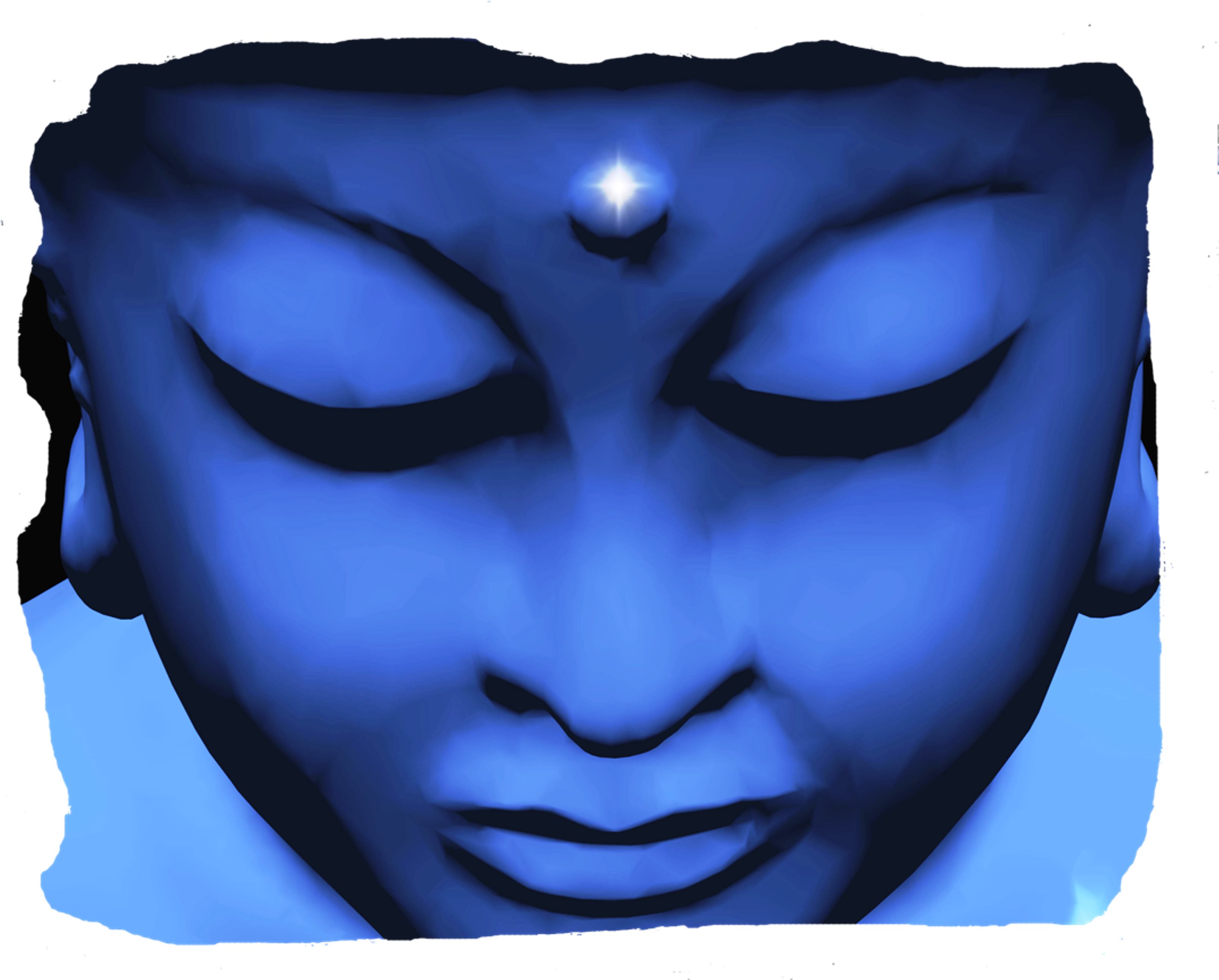 Blue Deity - Love|yoga|grace (3240x2580), Png Download