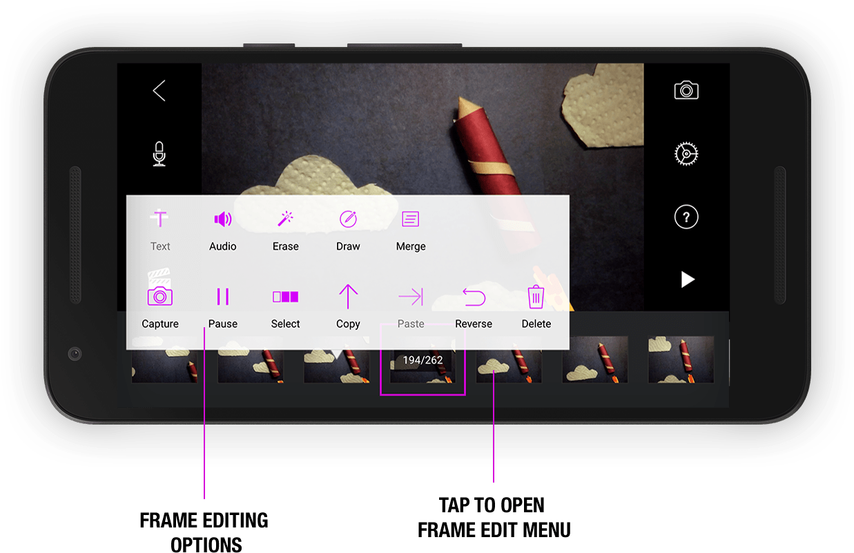 Tap Anywhere Outside To Close The Frame Edit Menu - Iphone (1600x874), Png Download