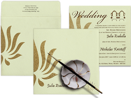 Elegent Wedding Invitations A2zweddingcards - Wedding (424x334), Png Download