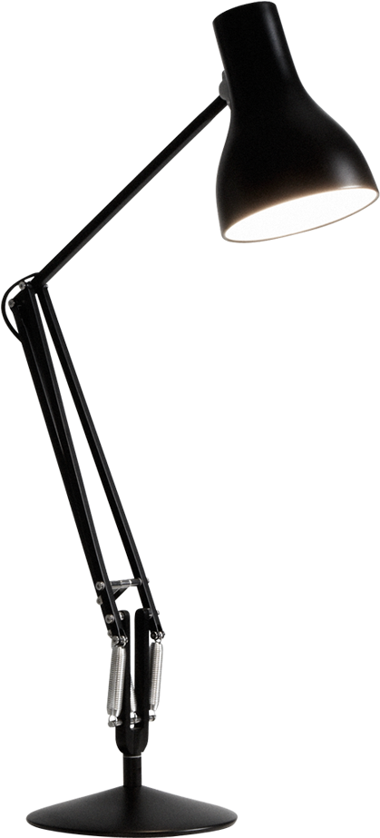 Black Lamp Desk Png (922x1024), Png Download