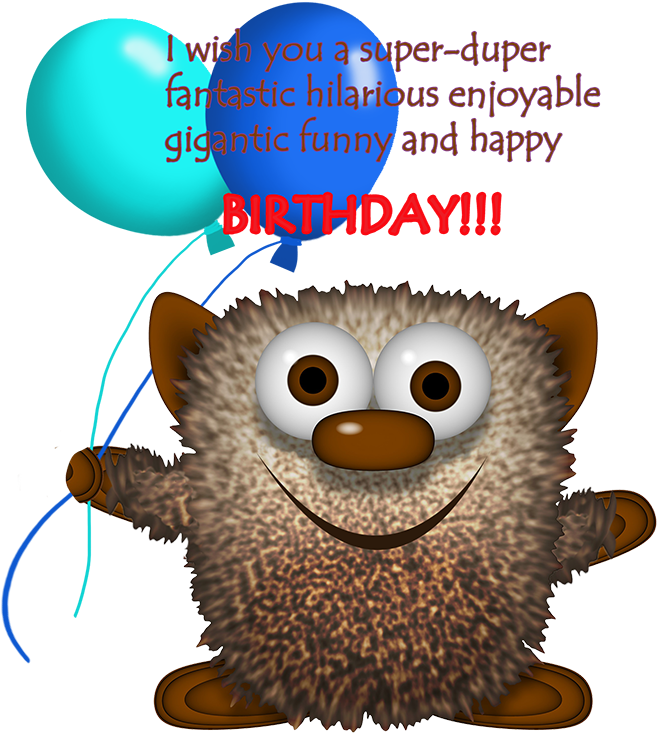 Monster Birthda Clipart Greeting, Monster Birthday - Birthday Greeting Happy Birthday Clip Art (713x750), Png Download