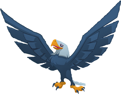 Eagle Wing - Animal Jam Eagle (412x327), Png Download