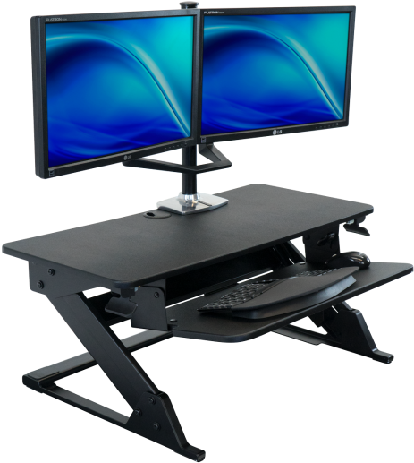 Ziplift 35" Standing Desk Converter - Standing Desk (838x540), Png Download