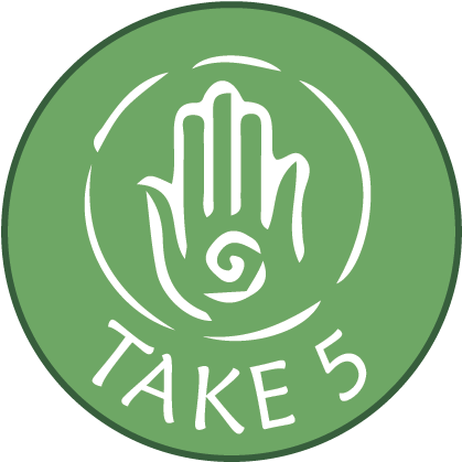 Just Take 5 Minutes Out Of Your Busy Day To Breathe - Circle (418x493), Png Download