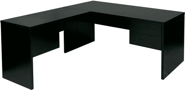 Metro Left Return Desk - Transparent Of A Desk (648x432), Png Download