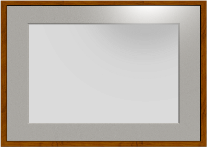 Picture Frame With Passepartout - Mirror (1000x1000), Png Download