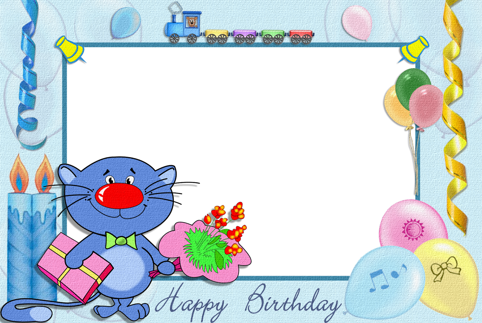 Happy Birthday Kids Transpa Frame Gallery Yoville High (1600x1074), Png Download