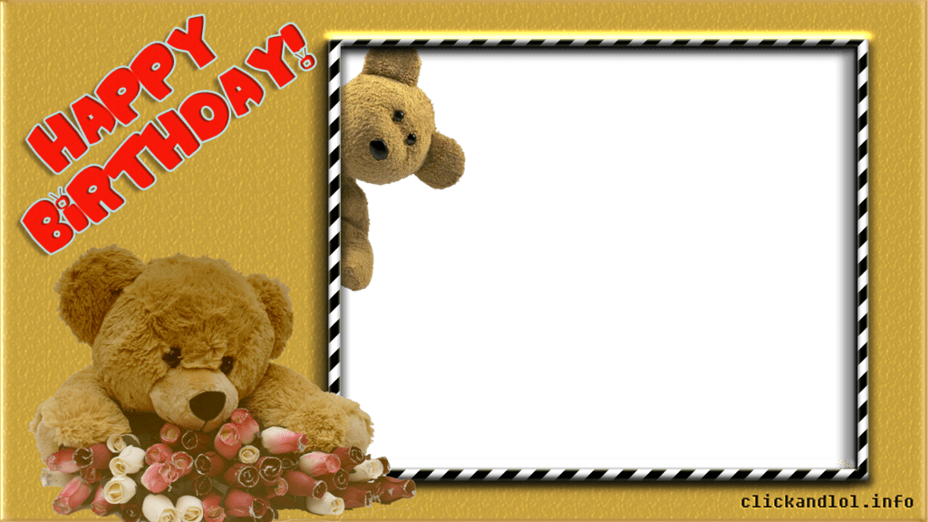 Happy Birthday Frame Png Clickandlol Collect And Share - Happy Birthday Frame S (1024x576), Png Download