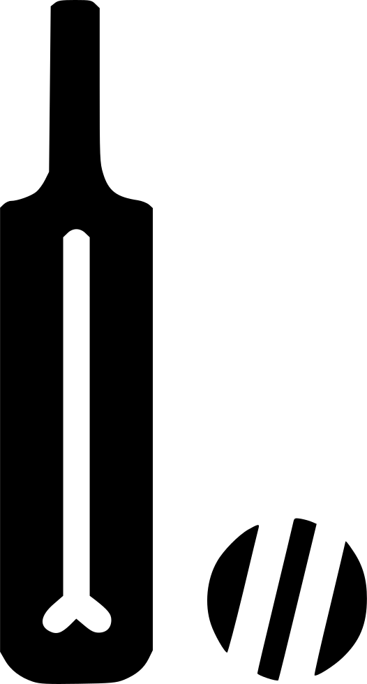 Cricket Ball Bat Equipment Batsman Comments - Sign (526x980), Png Download