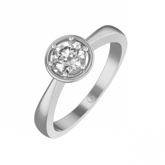40 Ct Blissful Odyssey Solitaire Engagement Ring In - Pre-engagement Ring (540x540), Png Download