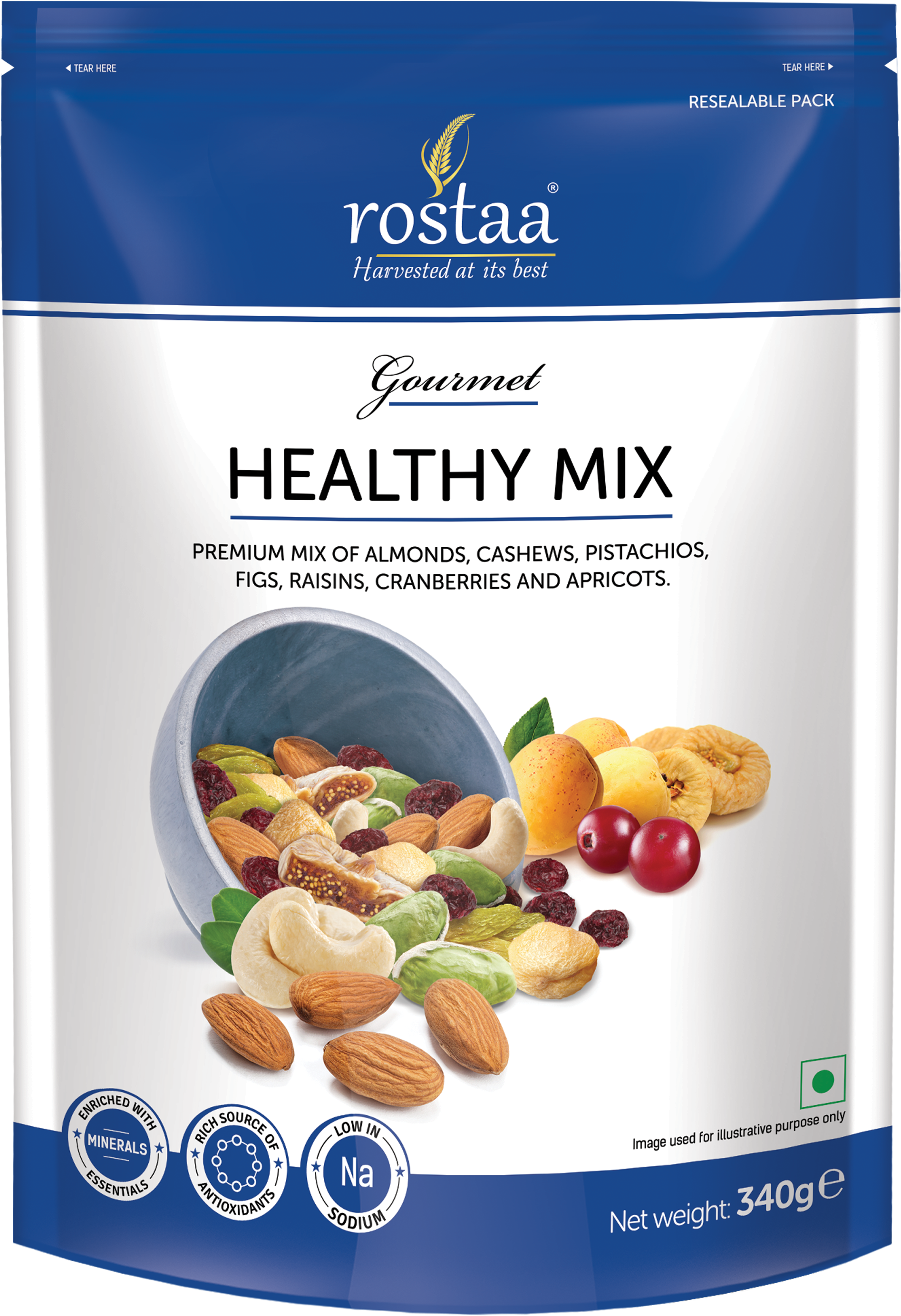 Rostaa Morning Berries 340gm (2261x3000), Png Download