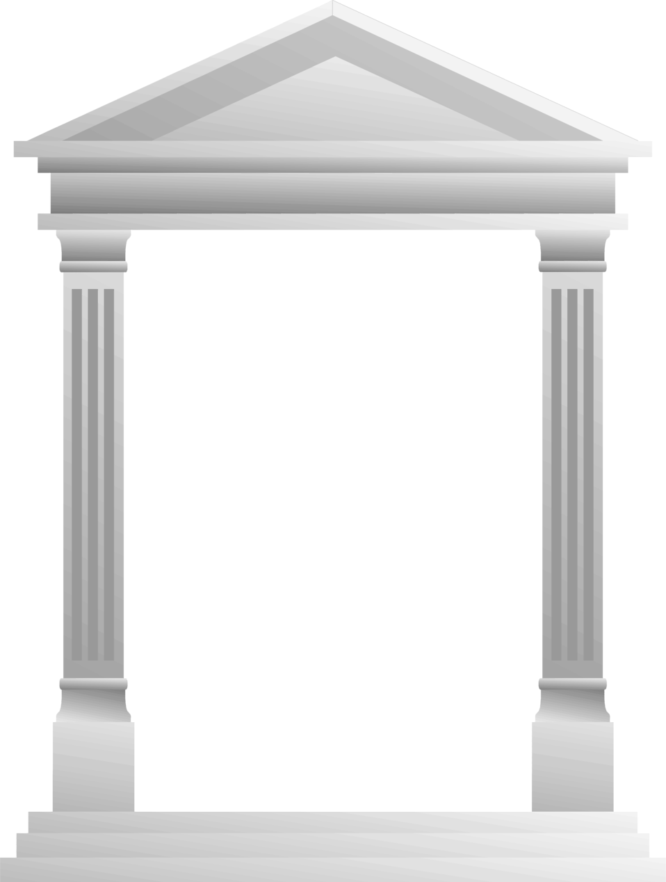 Greek Clipart Temple Greek - Greek (958x1269), Png Download