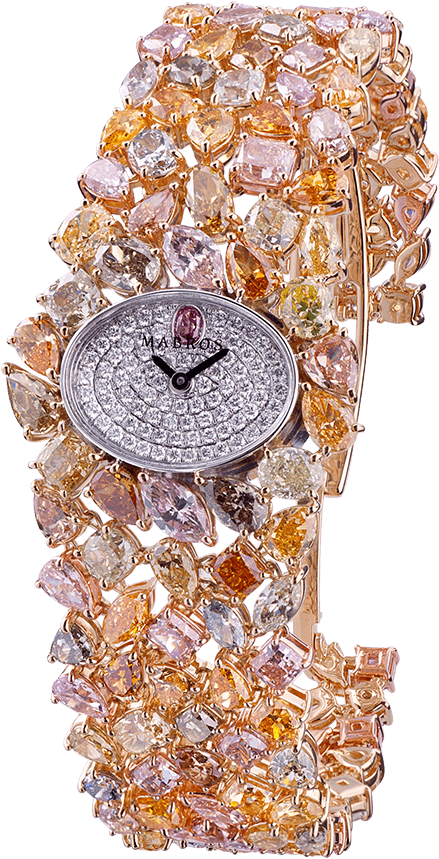 Fancy Diamond Ladies' Watch - Mabros Jewellery (1000x1000), Png Download