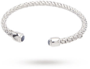 Fope Silverfope Eyes Sapphire Bangle - Dyrberg/kern (350x350), Png Download