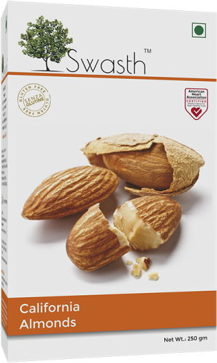 California Almond Kernel - Wild Thing - Raw Paleo Bar Cacao & Almond 30g 20 (450x675), Png Download