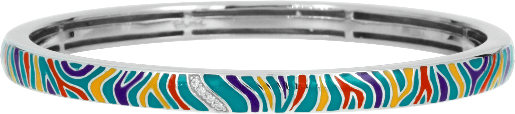 Belle Étoile Zebra Multi Bangle 07 21 13 2 18 02 Belle - Multi Bangle (1800x554), Png Download