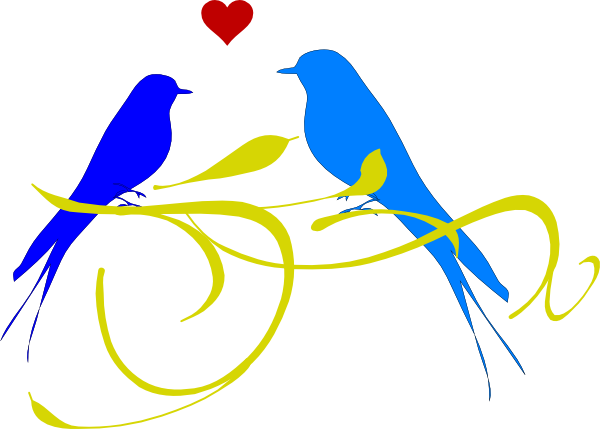 How To Set Use Love Birds Clipart (600x429), Png Download