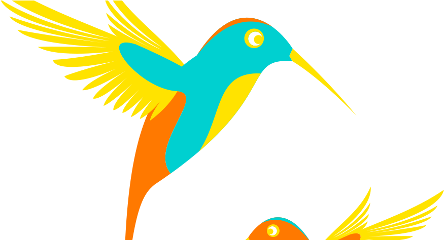 Colibri Birds Vector Love Frames, Birds, Bird - Colibri Png (900x473), Png Download