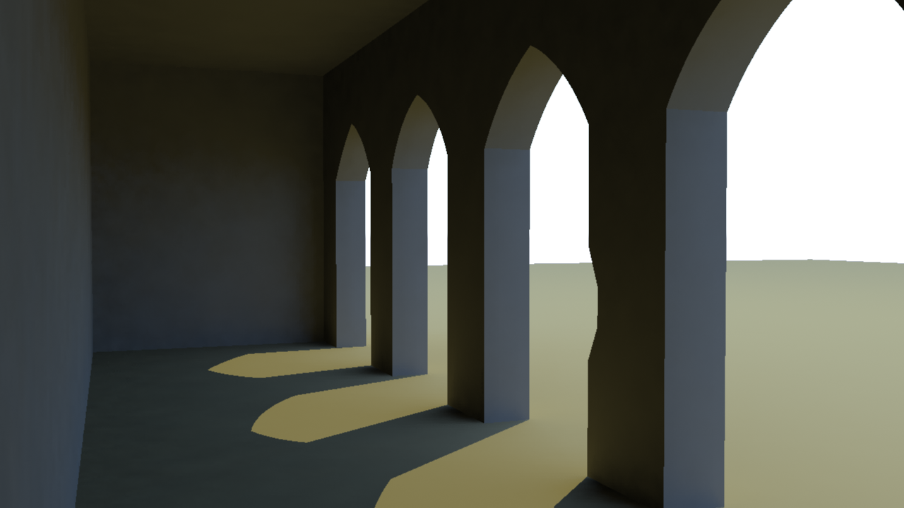 Temple Exterior - Colonnade 2 (1280x720), Png Download