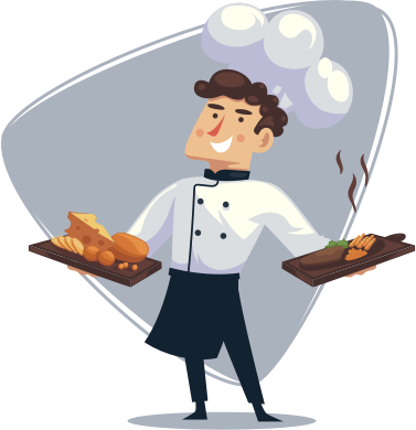 About Our Chef's - Vector Graphics (377x390), Png Download