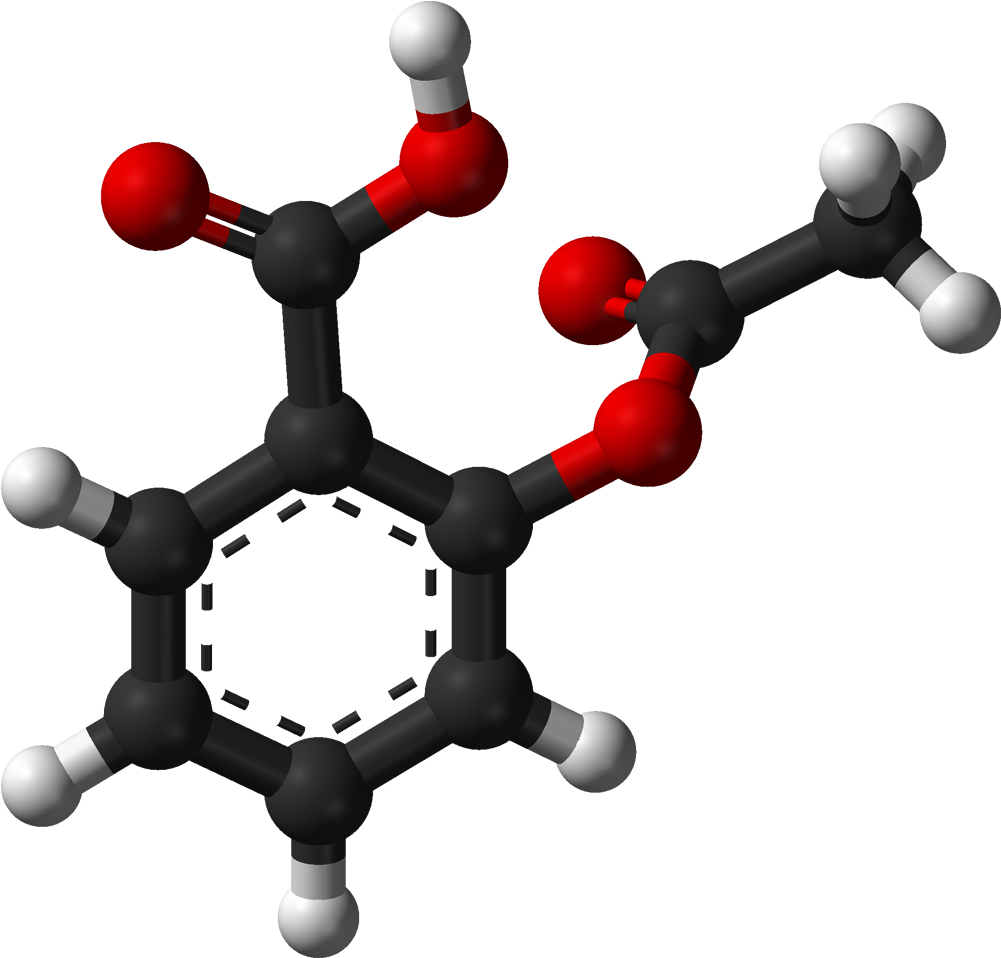 Aspirin Molecule (1100x1057), Png Download