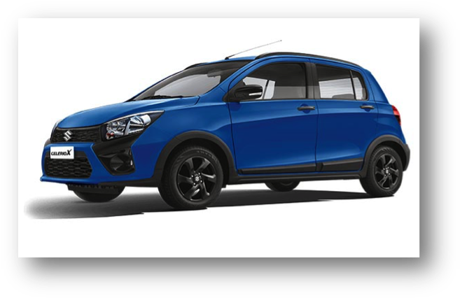 Of 22 Kmpl And - Maruti Celerio X Blue (670x439), Png Download