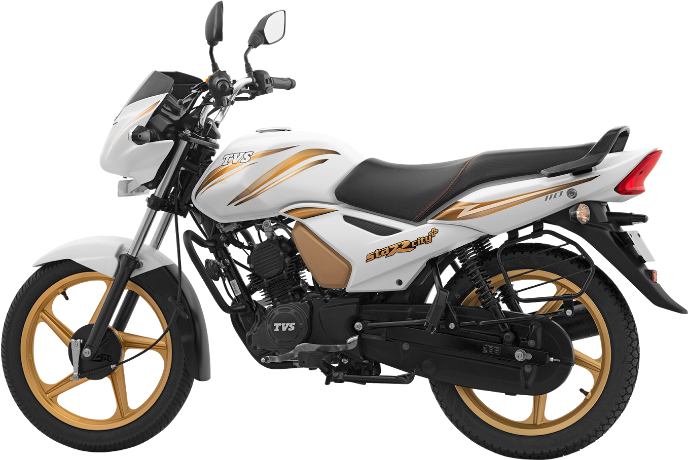 Download Tvs Star City Plus White Gold Edition Image Tvs Sport Full