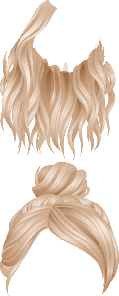 Noedit Momio Hair Png (244x608), Png Download