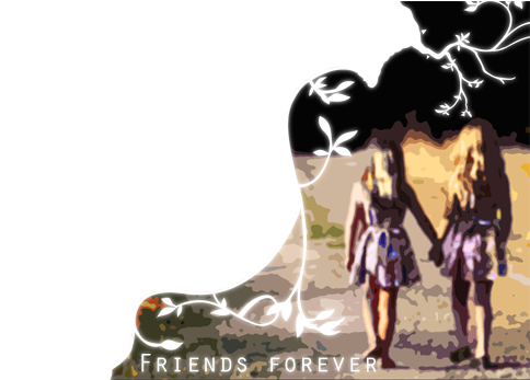 Photo Frame - Friends Forever - Malden Linear 5-opening Picture Frame, Black (500x346), Png Download