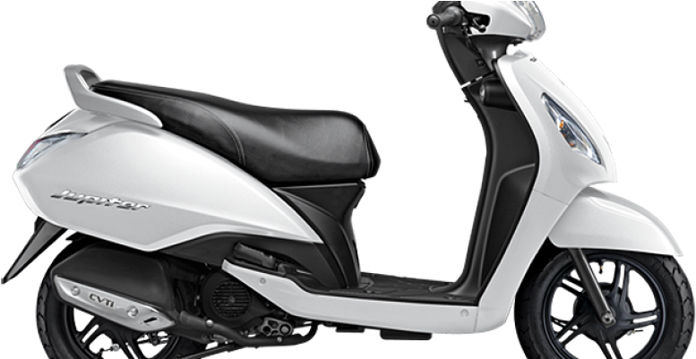 Tvs-jupiter - Tvs Jupiter White Colour (800x400), Png Download