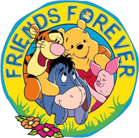 Clipart Friends Forever - Winnie The Pooh Friends Forever (475x474), Png Download
