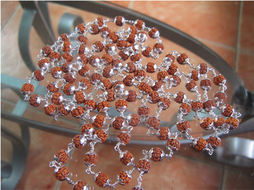 Five Mukhi Mala - Buddhist Prayer Beads (600x375), Png Download