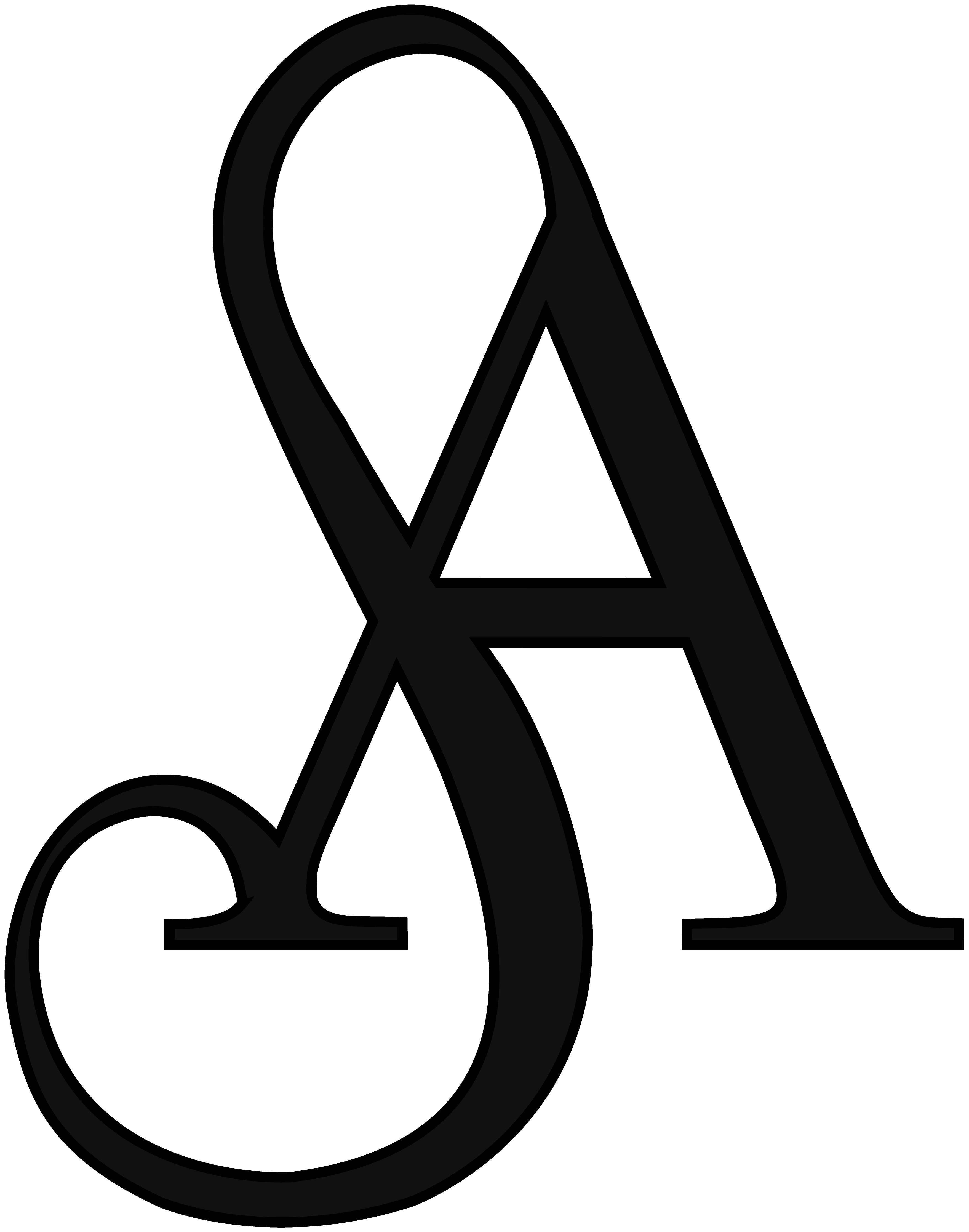 Our Story - S And A Wedding Logo (3513x4465), Png Download