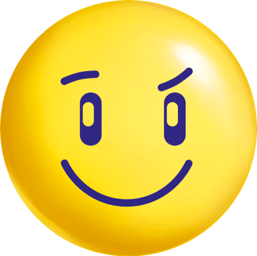 Share With Your Friends - Smiley (500x499), Png Download