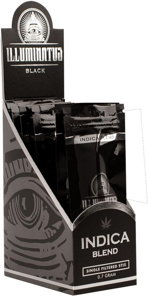 Black Indica Single Opencarton - Marijuana (1000x1000), Png Download