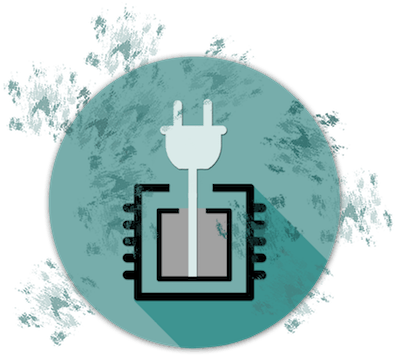 Splatter Electronics Icon - Icon (400x367), Png Download