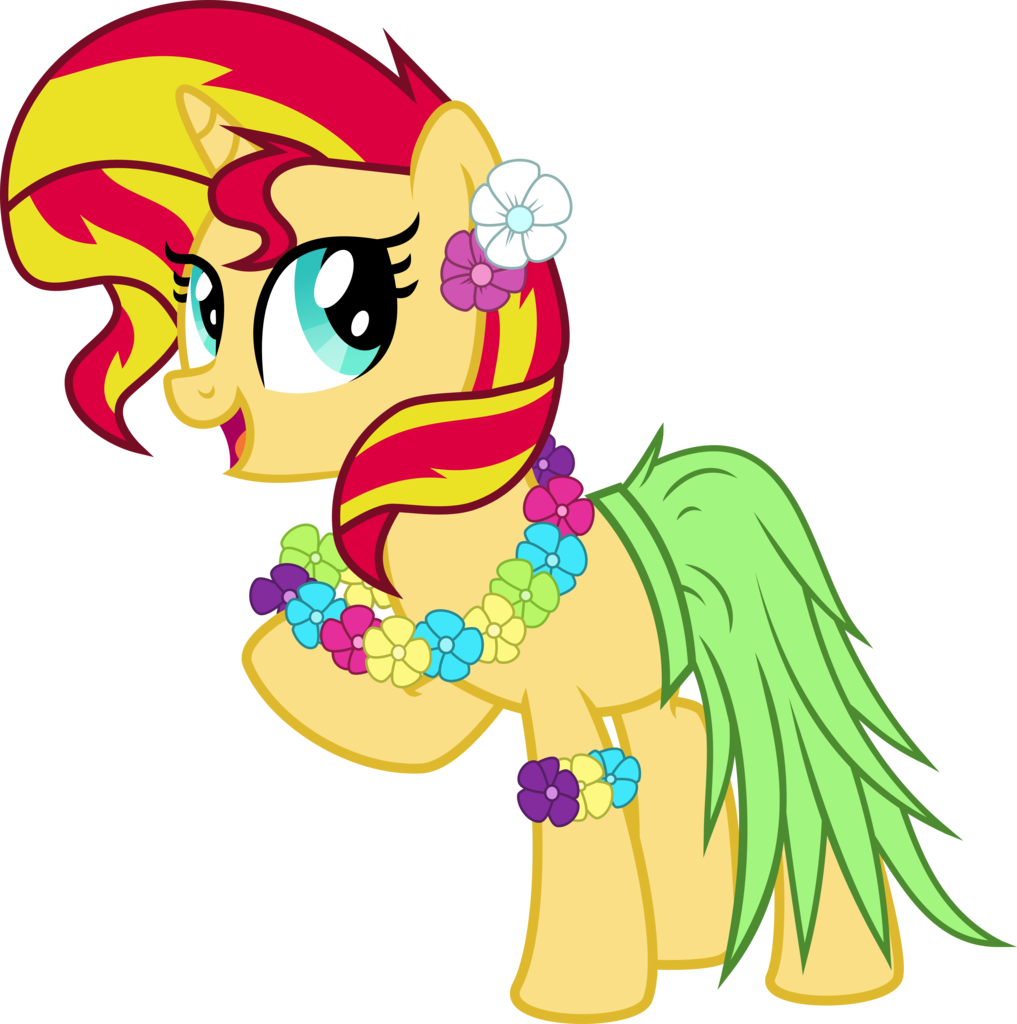 Absurd Res, Artist - My Little Pony Hawaiian (1017x1024), Png Download