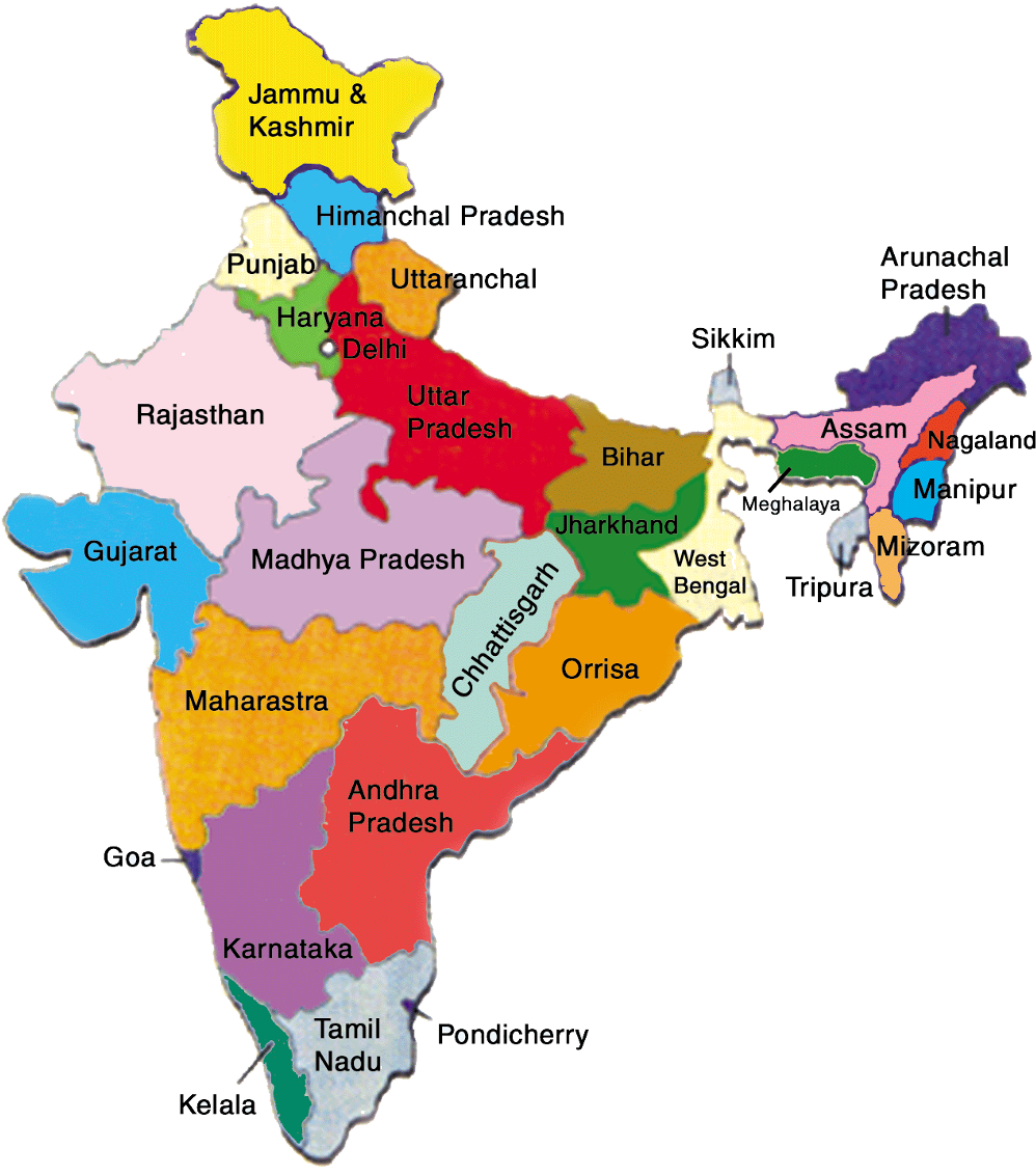 India 29 States And 7 Union Territories (1024x1137), Png Download