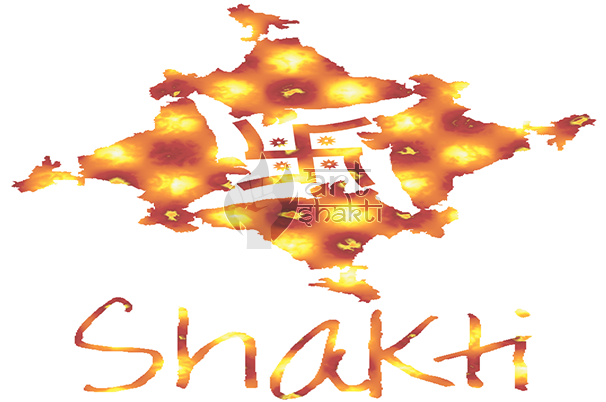 Fire India Map Design With Swastik Shakti Graphics - Christmas Tree (606x402), Png Download