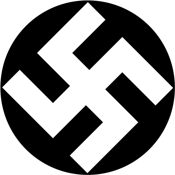 Banner Png See All Clipart Freeuse Stock - Black And White Swastika (800x800), Png Download